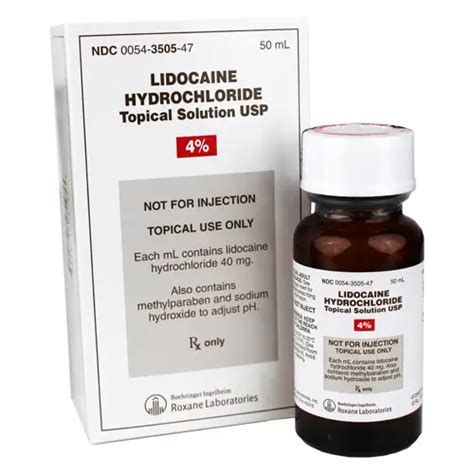 Lidocaine Topical Solution 4 Topical Pain Relief