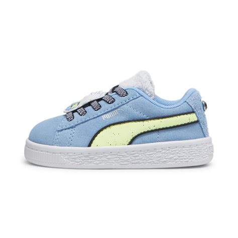 Ripley ZAPATILLAS NIÑO INFANTE PUMA URBANAS CELESTE SUEDE TROLLS AC CUERO