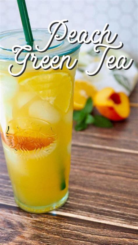 Easy Iced Peach Green Tea Lemonade Recipe