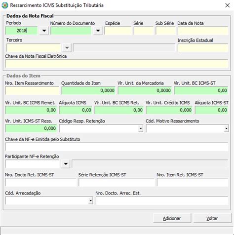F Sped Fiscal Escritura O De Ressarcimento De Icms St E