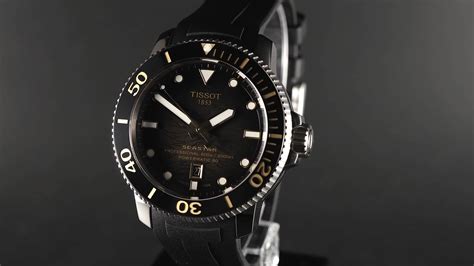 Tissot Seastar 2000 Professional Powermatic 80 Herrenuhr Schwarz 46mm T1206071744101 On Vimeo