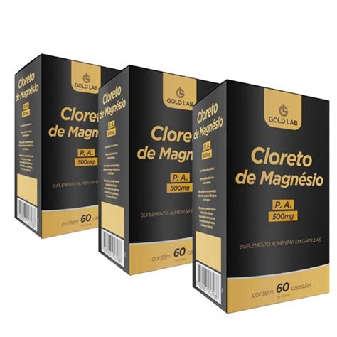 Kit Cloreto De Magn Sio P A Mg Gold Lab C Psulas Cloreto De