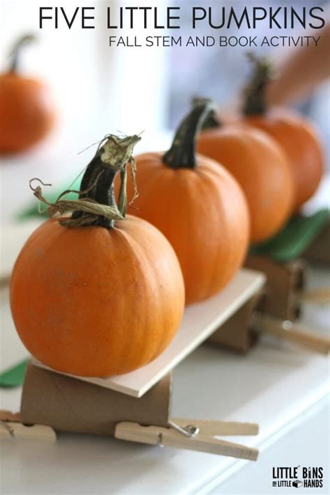 Five Little Pumpkins Stem Challenge Fall Stem Pumpkin Stem Stem