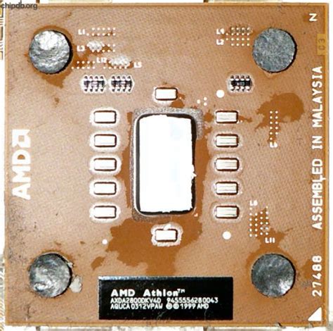 AMD K7 XP 2800 AMD Athlon XP AXDA2800DKV4D AQUCA Chipdb Org