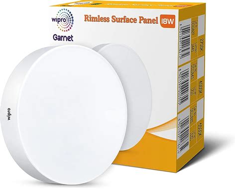 Wipro Garnet W Rimless Round Led Surface Panel Warm White Light