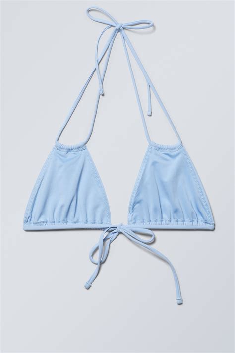 Breeze Tie Bikini Top Light Blue Ladies Handm Gb