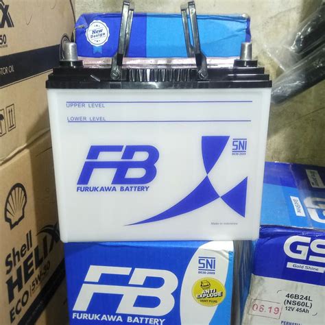 Jual Aki Accu NS60L 12V 45AH 45Amper 46B24R Aki Basah FB Furukawa