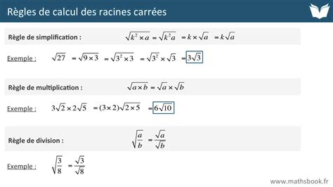 Racines Carr Es R Gles De Calculs Cours De Maths Youtube