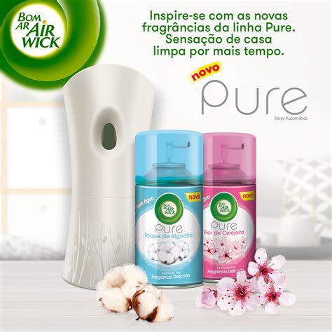 Kit Bom Ar Air Wick Spray Autom Tico Aparelho Refil Toque De