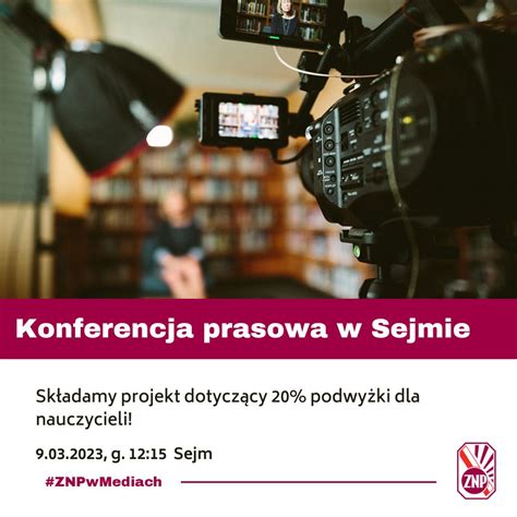 Składamy w Sejmie projekt dotyczący 20 podwyżki ZNP ZNP