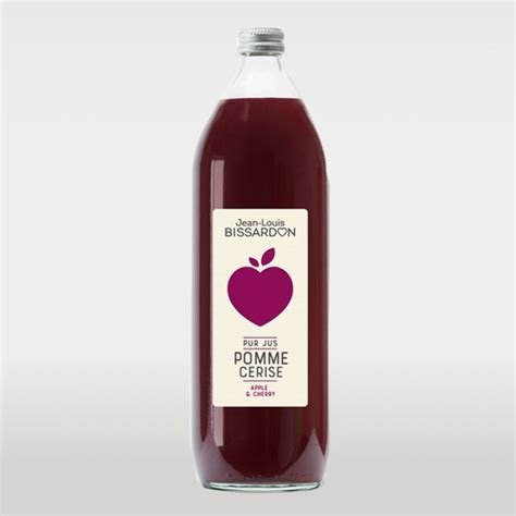 Jus De Pomme Cerise 100 Pur Jus Bissardon 1L Marius