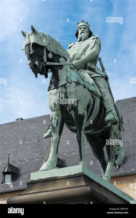 Equestrian statue of Emperor Frederick Barbarossa, Kaiserpfalz ...