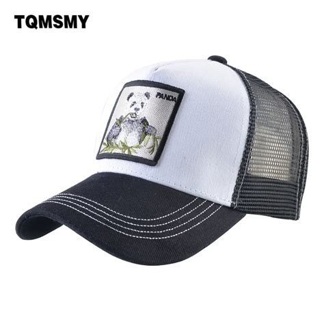 Tqmsmy Cappellini Da Camionista Con Panda Patch Berretto Da Baseball In