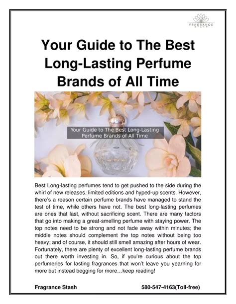 PPT - Your Guide to The Best Long-Lasting Perfume Brands of All Time PowerPoint Presentation ...