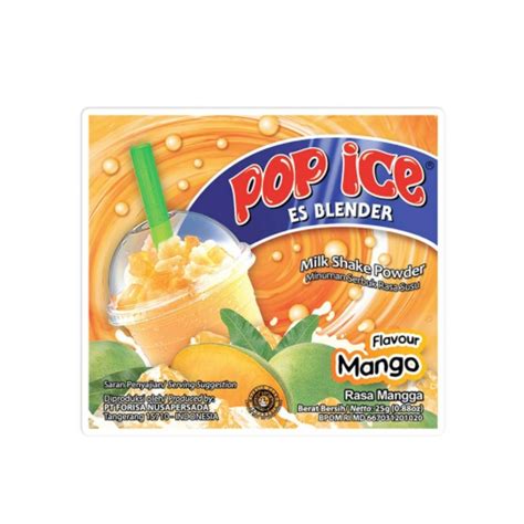 Jual MINUMAN POP ICE 25 GRAM TERLENGKAP SACHET ES BLENDER ECERAN ALL