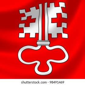 Swiss Canton Nidwalden Flag Waving Wind Stock Illustration 98491469 ...