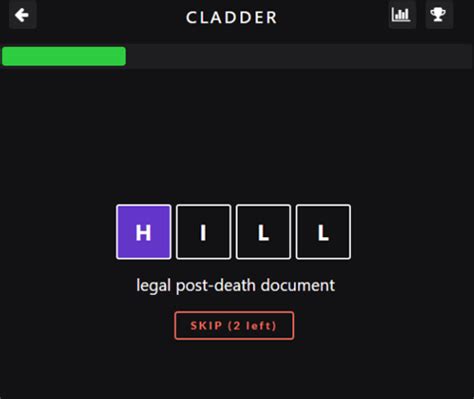 Cladder - Play game on Wordle