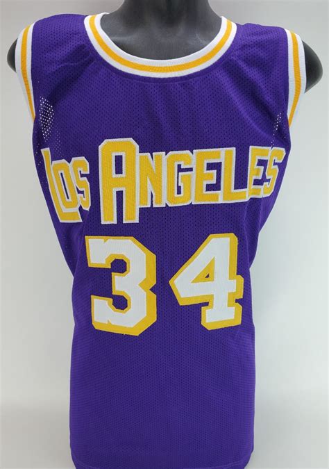 Shaquille Oneal Signed Los Angeles Lakers Custom Jersey Beckett Witness Certified Auction