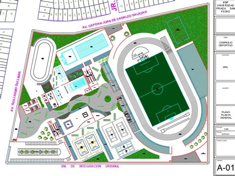 Complejo Deportivo En Autocad Descargar Cad Kb Bibliocad