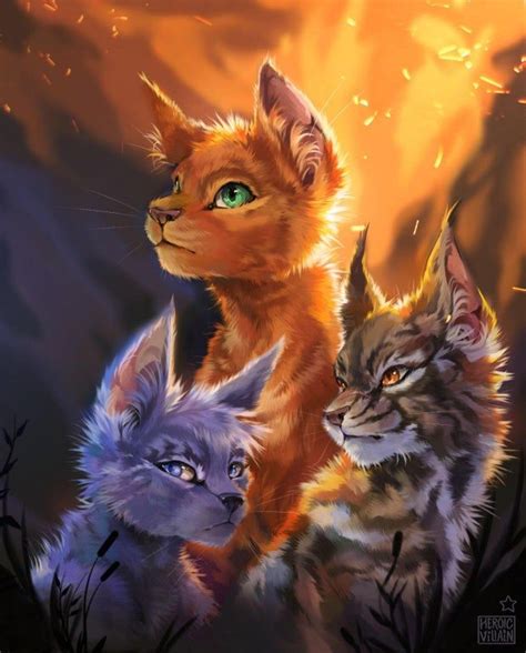 Firestar Bluestar And Tigerclawn By Me Warriorcats Warrior Cats