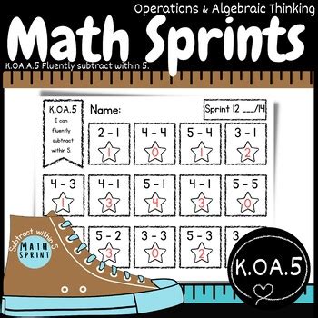 Assessment Subtracting Within By Serendipity Math Shop Tpt