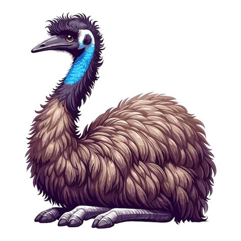 Cute Emu Vector Illustration De Dessin Anim Vecteur Premium G N R