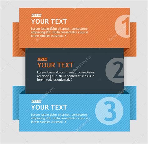 Vector Text Boxes Infographics Options Banner Stock Vector By Mouse