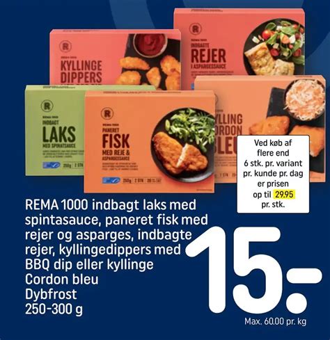 Rema Indbagt Laks Med Spintasauce Paneret Fisk Med Rejer Og