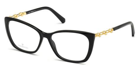 Swarovski™ Sk5383 F 001 55 Shiny Black Eyeglasses