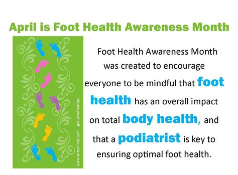 April Is Foot Health Awareness Month Tuesdaytrivia Health Awareness