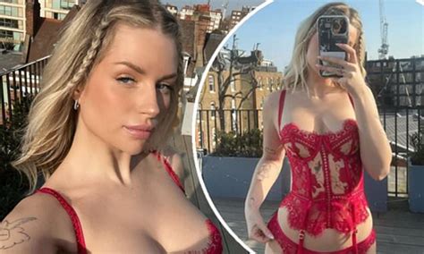 Lottie Moss Sets Pulses Racing In Red Lingerie As She Continues To Tease Onlyfans Content In La