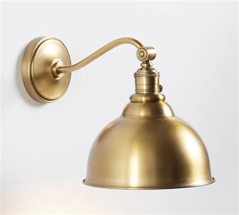 Pb Classic Metal Bell Curved Arm Sconce Pottery Barn