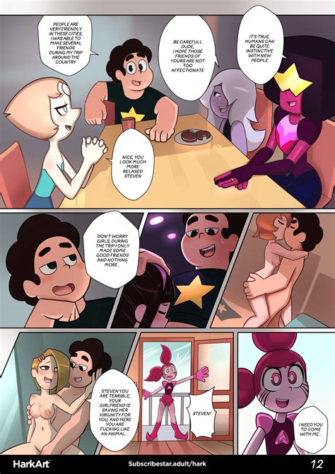 Rule 34 Amethyst Steven Universe Comic English Text Female Garnet Steven Universe Harkart