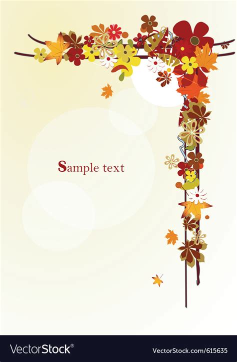 Autumn Frame Royalty Free Vector Image Vectorstock