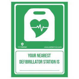 Aed Armor Your Nearest Defibrillator Station A Poster Defibshop