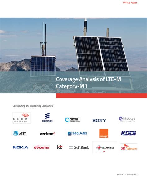 GSMA | Coverage Analysis of LTE-M Cat1 | Internet of Things