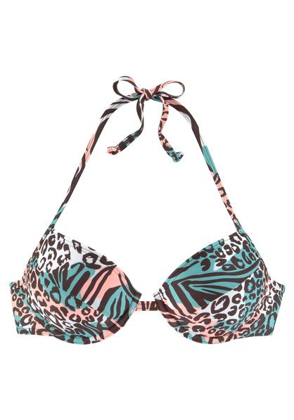 Venice Beach Push Up Bikini Top Maia T Rkis Bedruckt Cup B