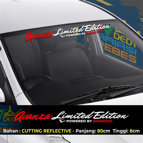 Jual Stiker Cutting Kaca Depan Mobil Windshield Sticker Ukuran X