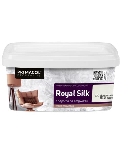 Farba Royal Slik Srebrna 1 Kg PRIMACOL DECORATIVE UNICELL Farby