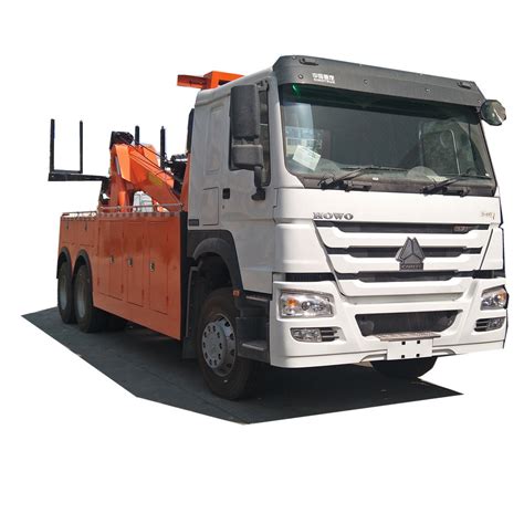 Sinotruk 6X4 371HP 40tons Road Platform Recovery Wrecker Truck China