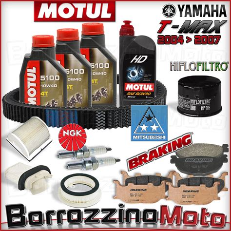 KIT TAGLIANDO MOTUL 5100 10W40 FILTRI ARIA HIFLO OLIO YAMAHA T MAX