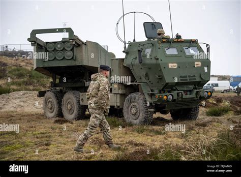 Himars M High Mobility Artillery Rocket Systems Are Seen As They