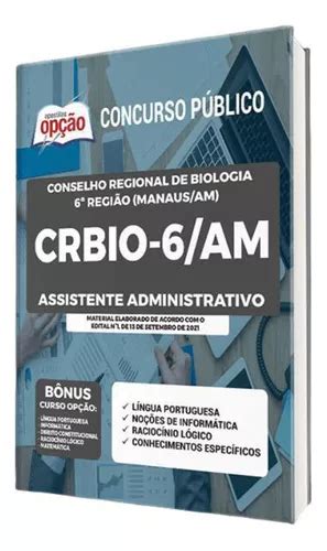 Apostila Crbio Am Assistente Administrativo Parcelamento Sem Juros