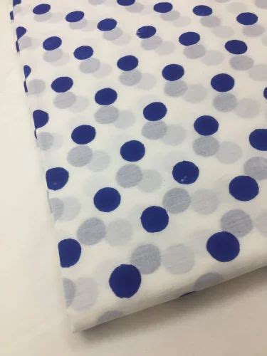 Blue Polka Dot Cotton Fabric White At Rs 130 Meter In Jaipur Id