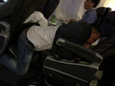 Man sleeping on plane : r/funny