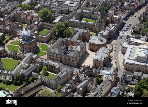 Aerial View Of The Radcliffe Camera And Bodleian Library Oxford