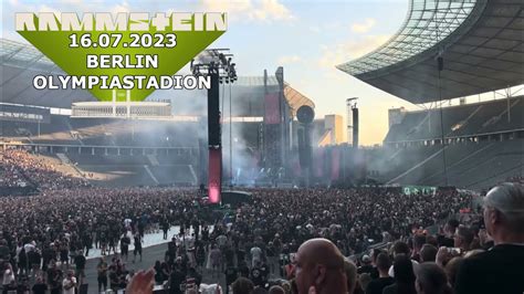 Rammstein Sehnsucht Live Berlin Olympiastadion 16 July 2023 4K YouTube