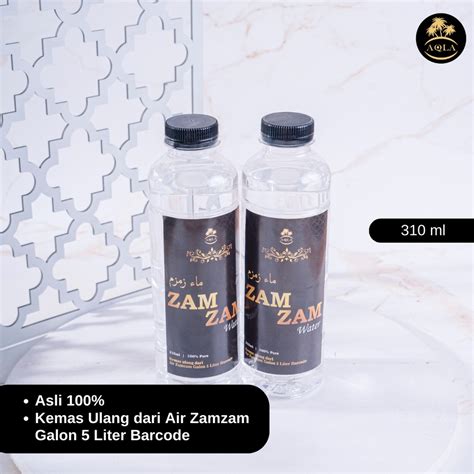 Jual AIR ZAM ZAM ORIGINAL ASLI SAUDI 310ml AIR ZAM ZAM KEMAS ULANG