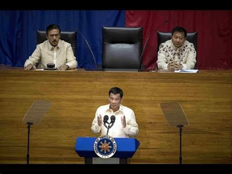 Full Video Rodrigo Dutertes State Of The Nation Address Sona 2018