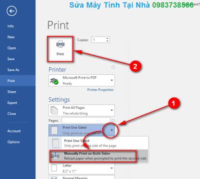 Cẩm nang hướng dẫn cách in 2 mặt trong word 2016 thuận tiện và đơn giản